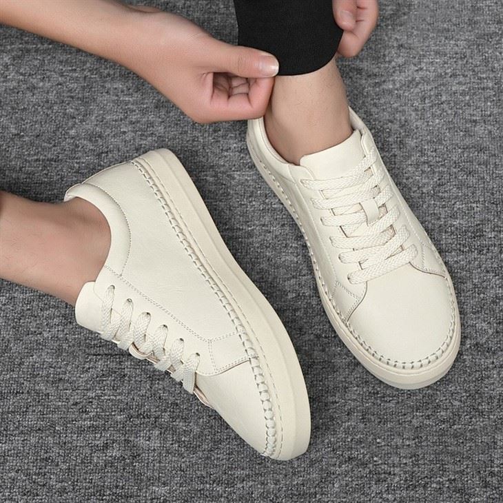 Breathable Genuine Leather Sneakers