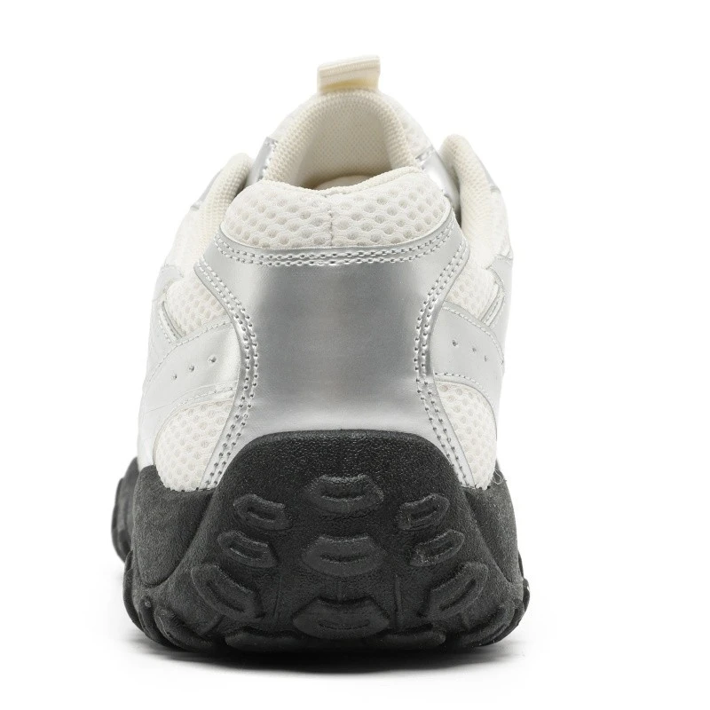 Custom Y2K Metallic Silver Sneaker | OEM/ODM Tech Runner Manufacturing high quality