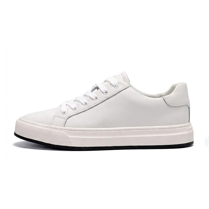 Sabates de skate retro per a home amb cordons baixos-de pell genuïna