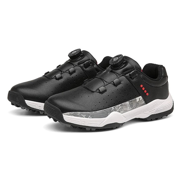 Women's Professional Golf Shoes With Rotary Buckle Lacing - Waterproof Spikeless Traction high quality